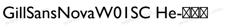 GillSansNovaW01SC He字体转换
